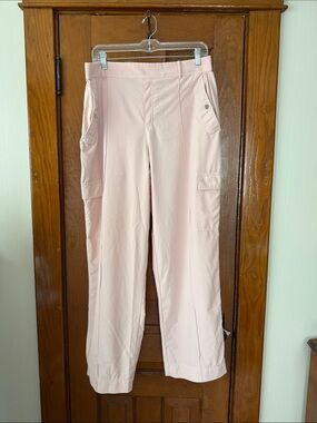 Athleta Blush Pink Straight-Leg Cargo Pants